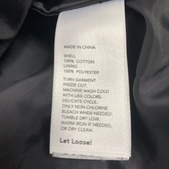 Kate Spade Side Zip Black Moto Bomber Jacket L - Picture 8 of 11